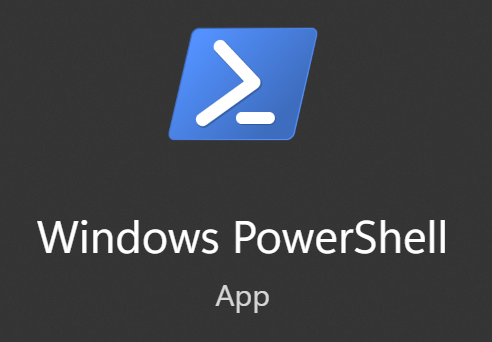 The Windows PowerShell application