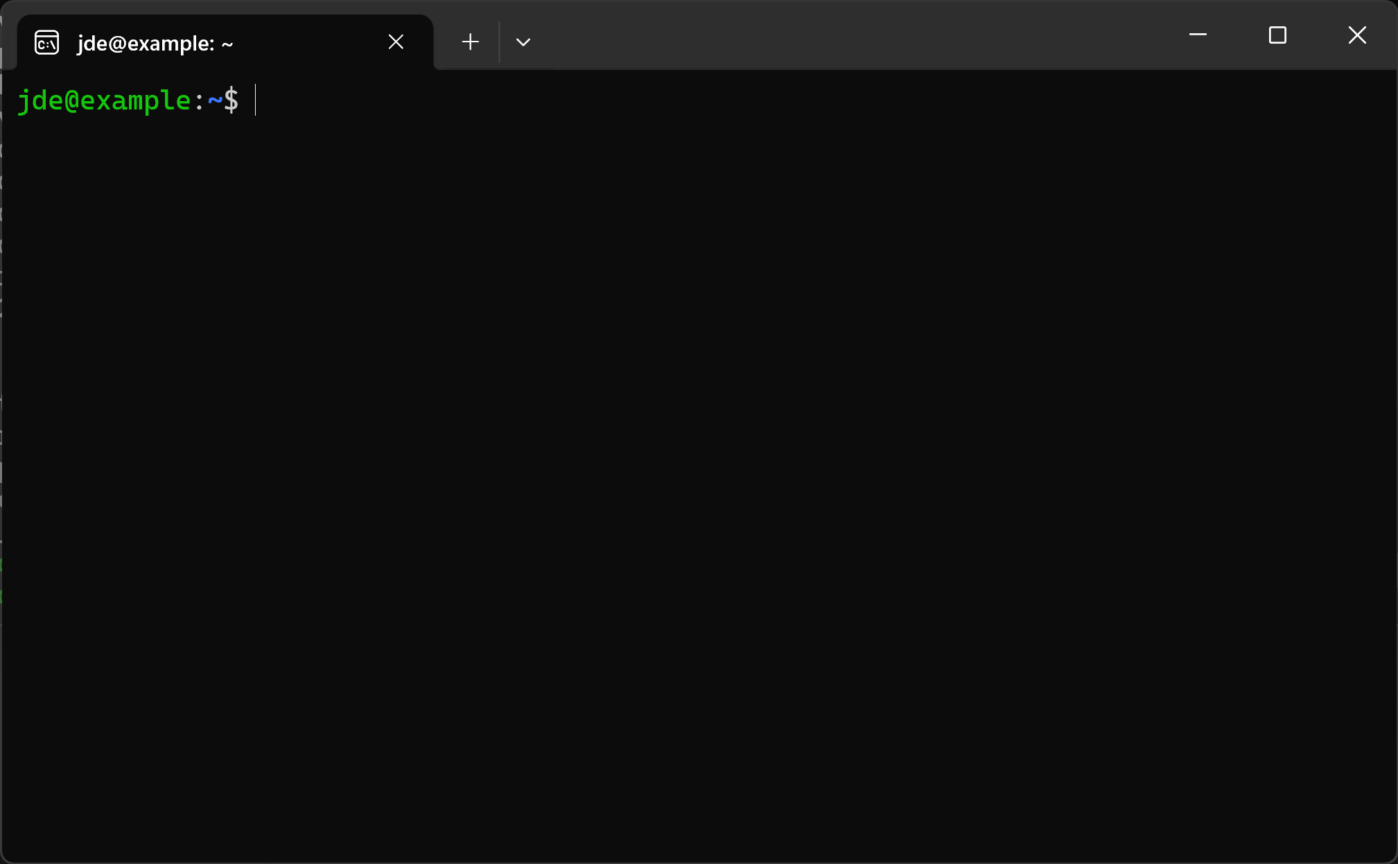 The WSL command line