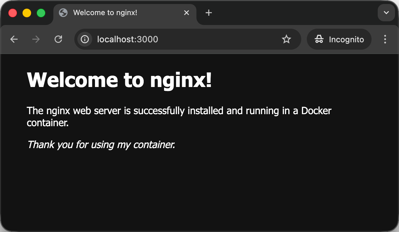 Docker nginx bind mount