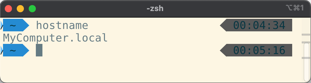 Local hostname