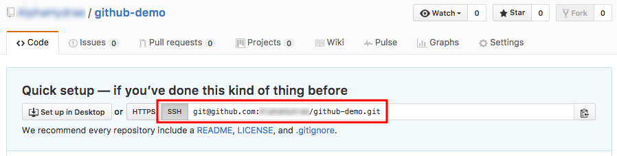 GitHub SSH URL