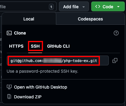 GitHub clone with SSH URL