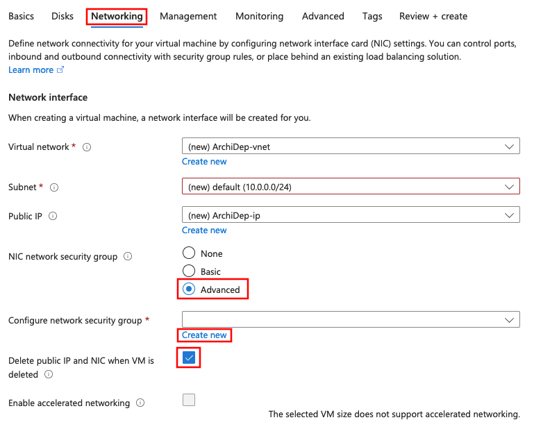 Azure: VM networking