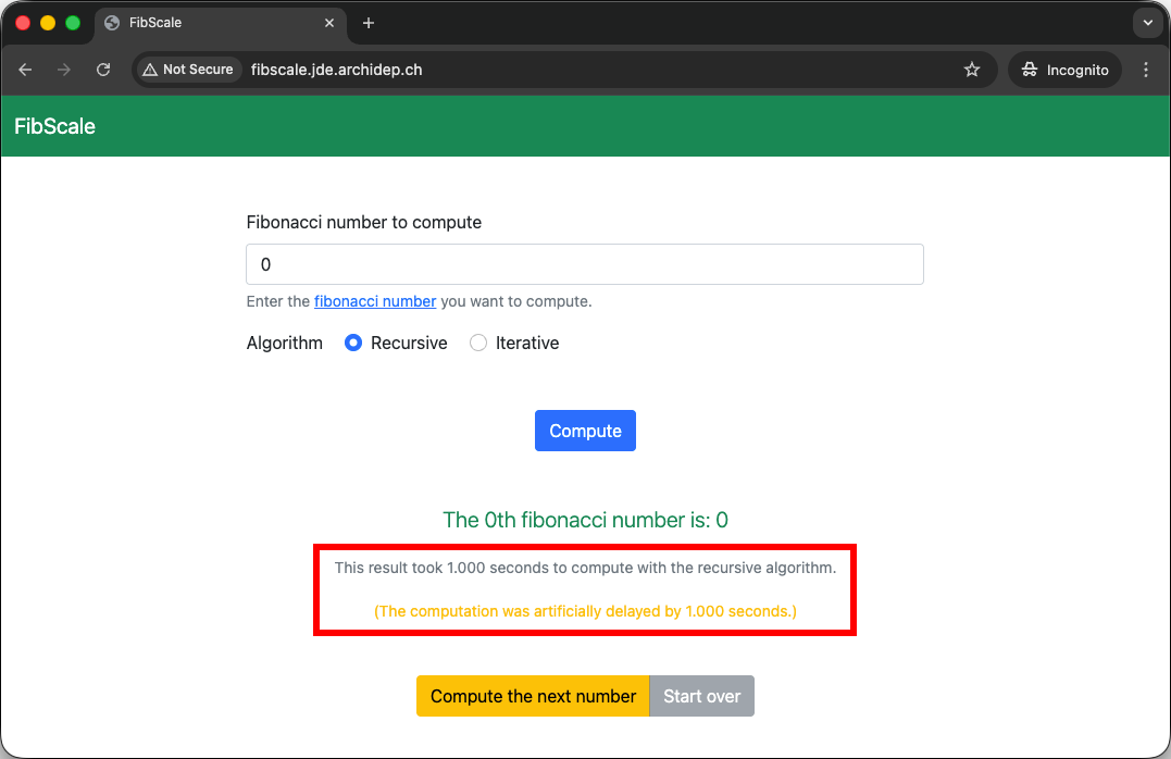 Slow FibScale application