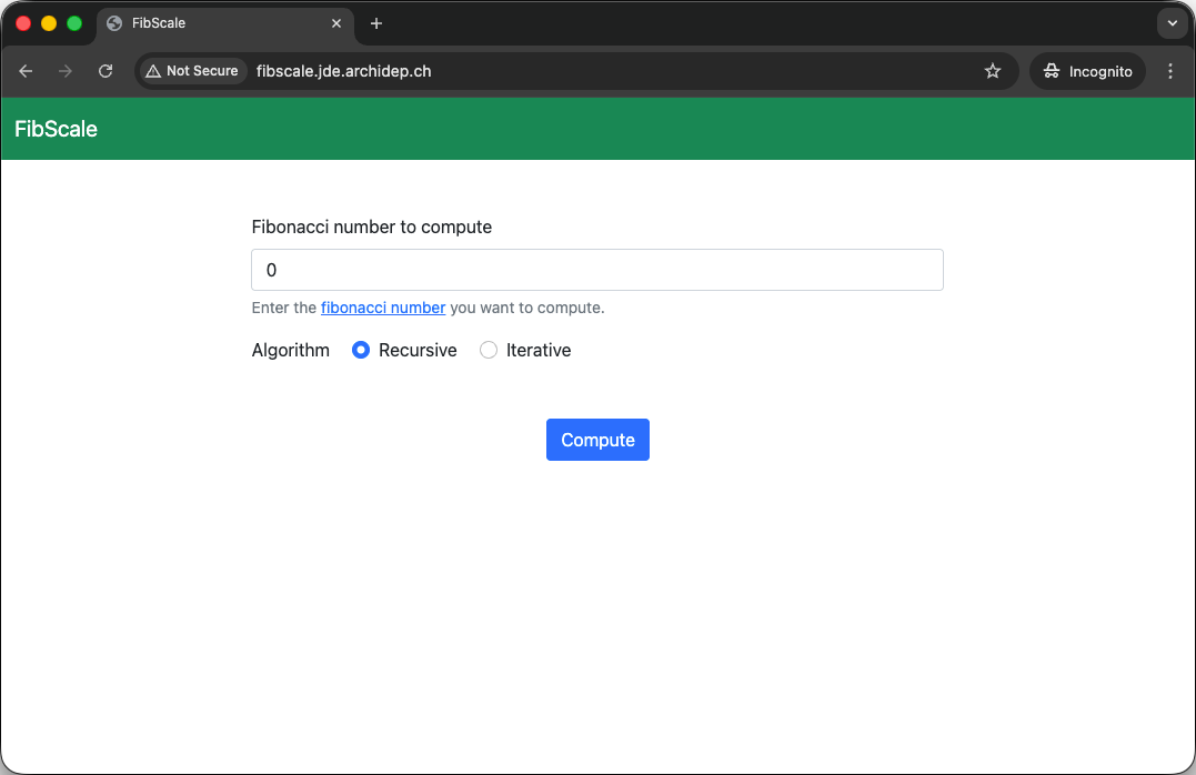 FibScale application
