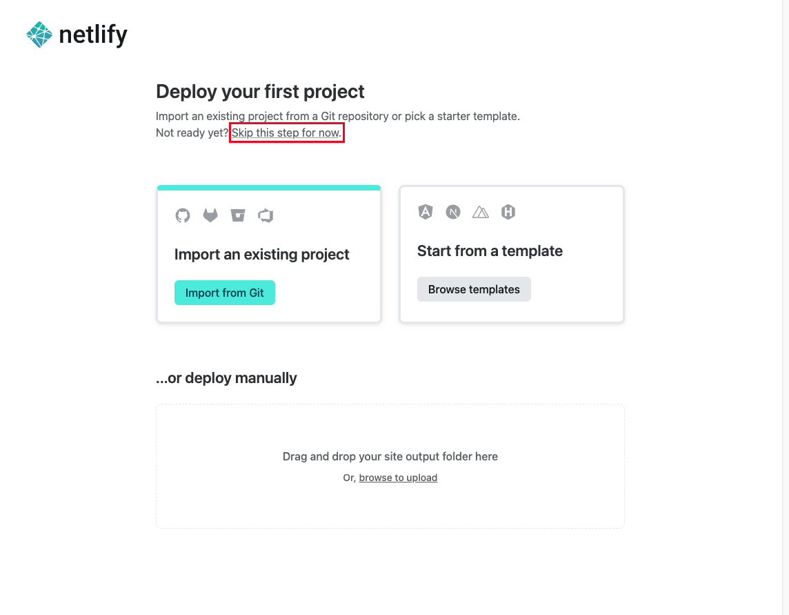 Skip onboarding deploy