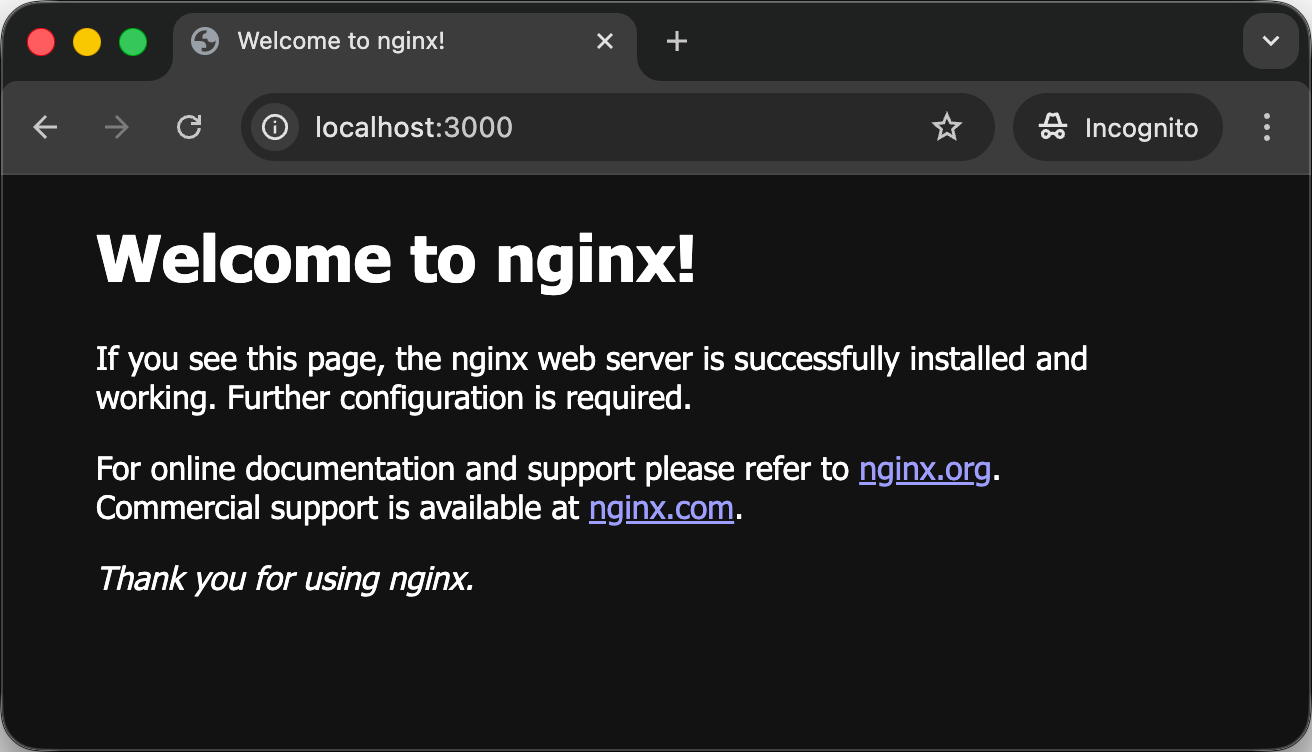 Docker nginx